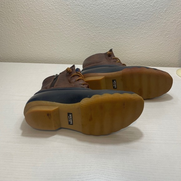 Sperry Top-Sider Brown Duck Boots Waterproof Ankle Rain Boots Size 5 - Picture 6 of 6